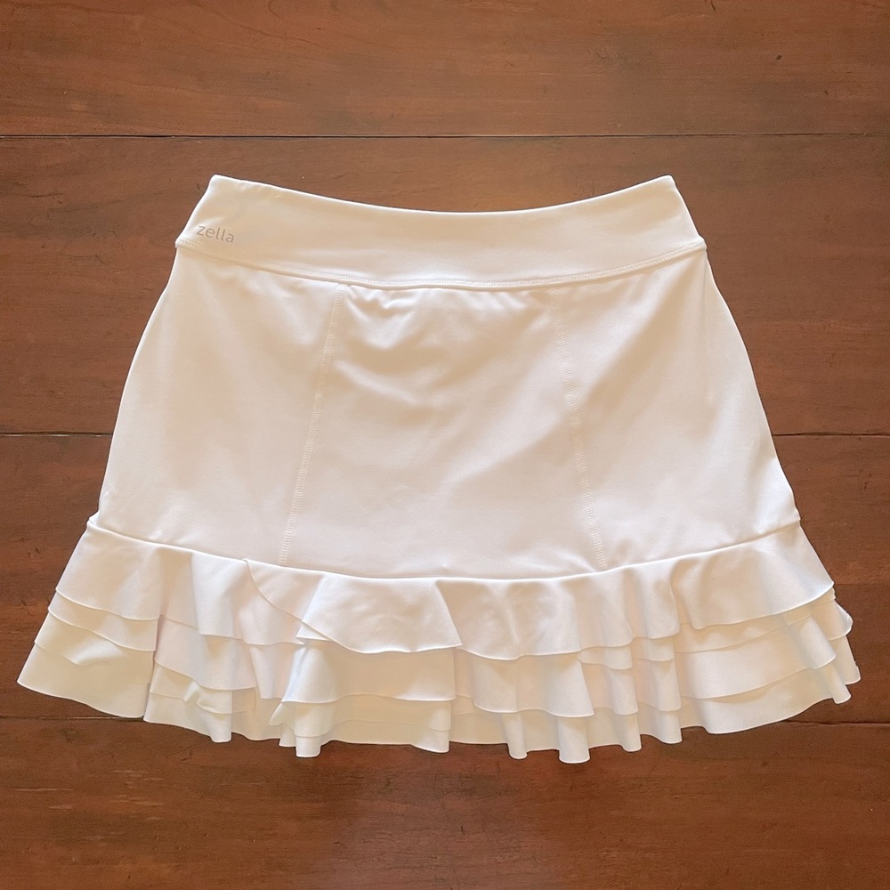 White Zella Tennis Skirt, Size Small